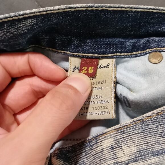 7 for All Mankind DOJO Capri Beyond Baggy Jhorts Shorts Women 25 30x13 Y2k 2000s - Picture 10 of 16